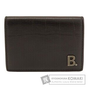 Balenciaga compact tri fold wallet bi leather